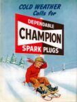 1951 Cold Weather Calls for Dependable Champion Spark Plugs