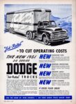 1951 Dodge Tractor-Trailer Truck - To Cut Operating Costs