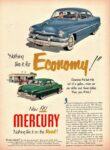 1951 Mercury Sport Coupe & Sport Sedan. 'Nothing like it for Economy!'