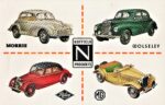 1951 Nuffield Products. Morris, Wolseley, Riley, MG