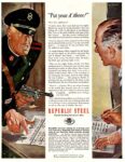 1951 'Put your X there!' Republic Steel