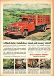 1951 Studebaker 1-1/2 Ton 12 Foot Platform Stake Truck. A Studebaker truck is a stand-out money saver!