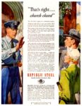1951 'That's right... church closed' Republic Steel