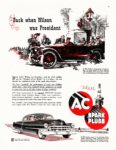 1952 Back when Wilson was President. AC Spark Plugs