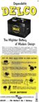1952 Dependable Delco. The Mightier Battery of Modern Design