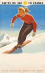 1952 Faites Du Ski En France. Societe Nationale Des Chemins De Fer Francais