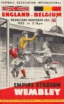 1952 Football Association International. England v Belgium. Empire Stadium Webley
