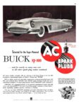 1952 Selected for the Super-Powered Buick xp-300. AC Spark Plugs