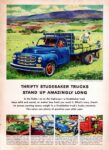 1952 Studebaker 1-1/2-Ton 12-foot Platform Truck. Thrifty Studebaker Trucks Stans Up Amazingly Long
