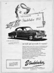 1952 Studebaker Starliner (Belgian Ad)