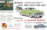 1953 Hudson Hornet and Wasp. Hudson Sets The Style For 1953