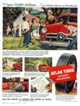 1953 'I have 75,000 children...' says Mildred Martin, of Pineville, Ky. Atlas Tires