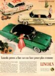 1953 Lincoln Coupes & Capri Special Custom Sedan. Lincoln proves a fine car can have power plus economy