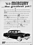 1953 Mercury Monterey 4-Door Sedan ... the greatest yet!