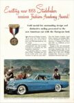 1953 Studebaker Commander V-8 Regal Starlight Coupe. Exciting new 1953 Studebaker receives Fashion Academy Award!