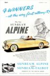 1953 Sunbeam Alpine. 4 Winners - at the very first attempt!