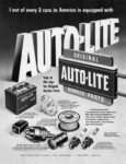 1954 1 out of every 3 cars in America is equipped with Original Auto-Lite Service Parts
