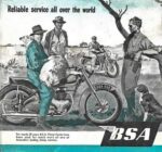1954 BSA 650. Reliable service all over the world
