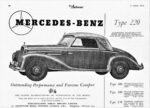 1954 Mercedes-Benz Type 220 Cabriolet. Outstanding Performance and Extreme Comfort