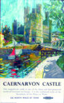 1955 Caernarvon Castle. See North Wales By Train. British Railways