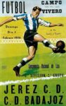 1956 Futbol Campo del Vivero. Jerez C.D. vs C.D. Badajoz