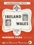 1957 International Match. Ireland v. Wales. Windsor Park Belfast