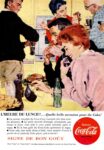 1958 L'Heure Du Lunch... Quelle belle occasion pour du Coke! Signe De Bon Gout Coca-Cola