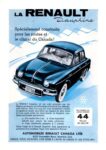 1958 Renault Dauphine. Specialement construite pour les routes et le climat du Canada!