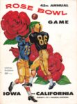 1959 Rose Bowl Game. Iowa vs California. Pasadena, California