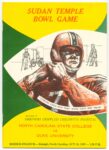 1959 Sudan Temple Bowl Game. North Carolina State College vs Duke University. Riddick Stadium