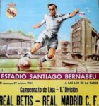 1961 Estadio Santiago Bernabeu. Real Betis - Real Madrid C.F.