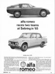 1965 Alfa Romeo Giulia TZ and TI-S, alfa romeo races two teams at Sebring in '65