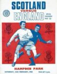 1968 Scotland Versus England. Hampden Park