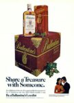 1972 Share a Treasure with Someone. Be a Ballantine's Loyalist