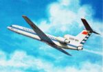1974 Aeroflot YAK-42 Postcard