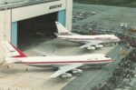 1975 Boeing 747SP rollout Postcard