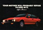 1981 Alfa Romeo GTV-6 Coupe. Your Mother Will Probably Refuse To Ride In It