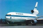 1983 Finnair McDonnell Douglas DC-10-30 Postcard OH-LHD