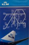 1990 KLM Route Map