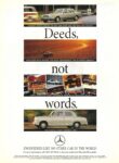 1991 Mercedes-Benz. Deeds, not words