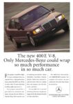 1992 Mercedes-Benz 400E. Only Mercedes-Benz could wrap so much performance in so much car
