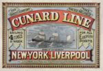 1875 Cunard Line Between New-York and Liverpool