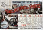 1890 Chemin de fer du Midi. Voyages à prix réduits aux Pyrénées