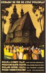 1925 Chemins De Fer De L'Etat Polonais. Poland - Upper Silesia. Old Wooden Church