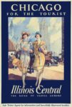 1925 Chicago For The Tourist. Illinois Central. The Road Of Travel Luxury