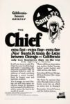 1926 California - hours nearer. The Chief. Santa Fe