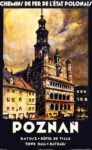 1930 Chemins De Fer De L'Etat Polonais. Poznan. Town Hall
