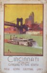 1935 Cincinnati On The Ohio Gateway To The South. New York Central Lines
