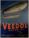 1936 Veedol Motor Oil. Graf Zeppelin 1930. Hindenburg 1936