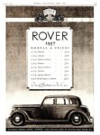 1937 Rover Saloon. One Of Britain's Fine cars
